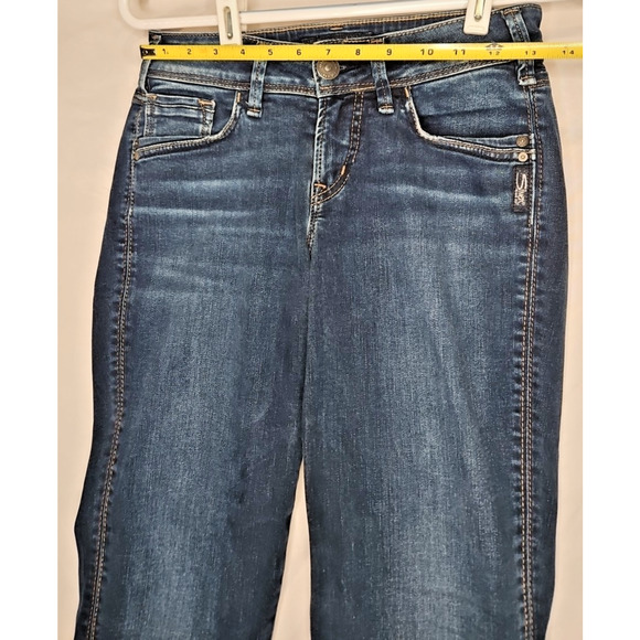 Silver Jeans Women's Size 27 x 31 Dark Wash Y2K Slim 90s Boot Cut - Picture 5 of 9